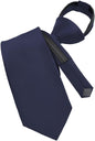 Solid Zipper Necktie by Vittorio Farina (N - ZIPPER_NAVY) for Independent Retail Stores by Dubal Brothers