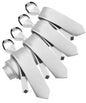 Solid Zipper Neckties (Multipacks) by Vittorio Farina - White - Wholesale Necktie by Dubal Brothers
