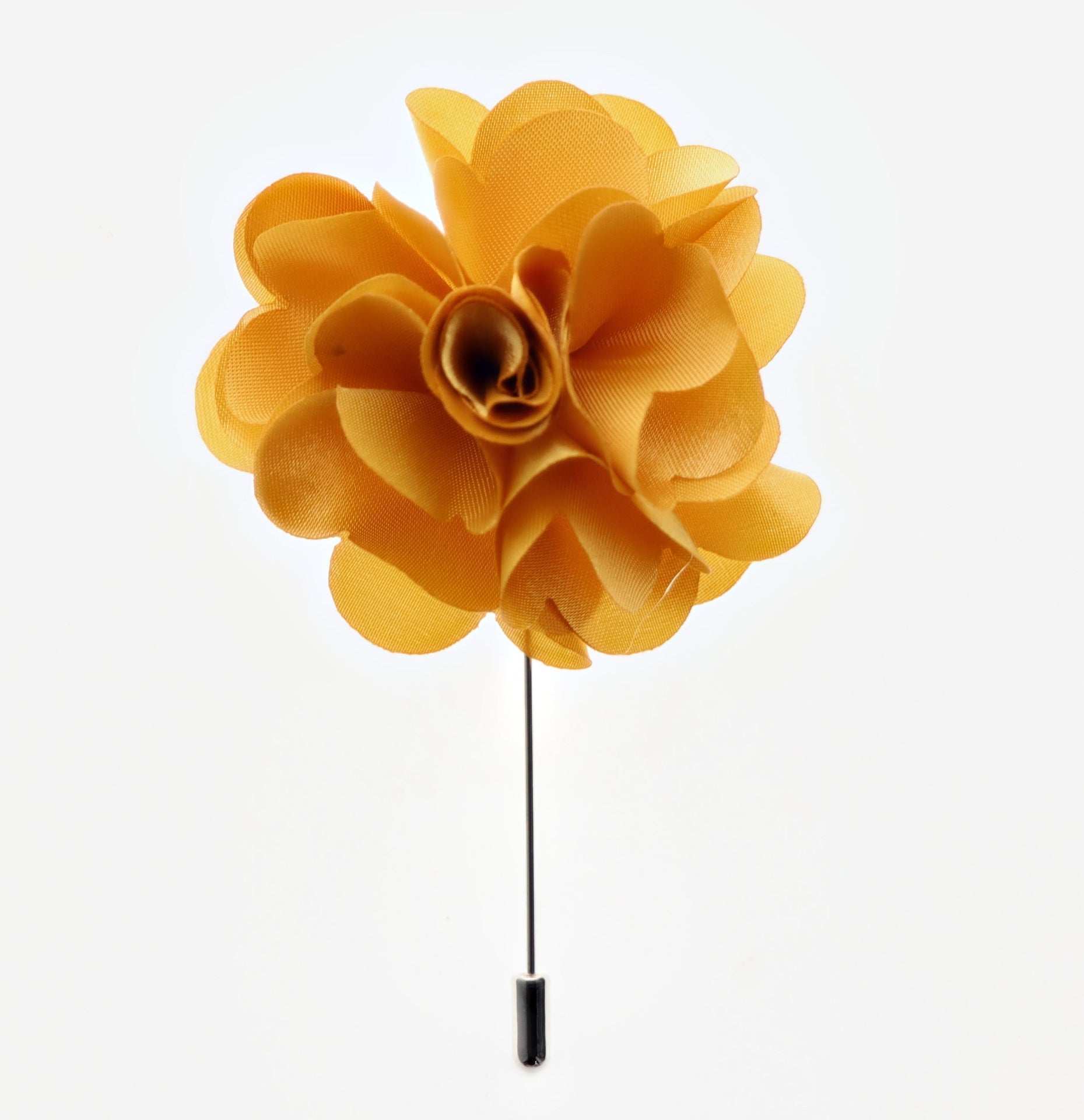 Stick Flower Lapel Pin by Vittorio Vico (lapelstick - solid - F006Gold) for Independent Retail Stores by Dubal Brothers