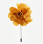 Stick Flower Lapel Pin by Vittorio Vico (lapelstick - solid - F006Gold) for Independent Retail Stores by Dubal Brothers