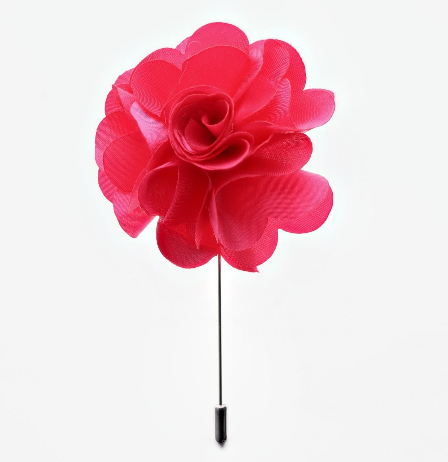 Stick Flower Lapel Pin by Vittorio Vico (lapelstick - solid - F009HotPink) for Independent Retail Stores by Dubal Brothers