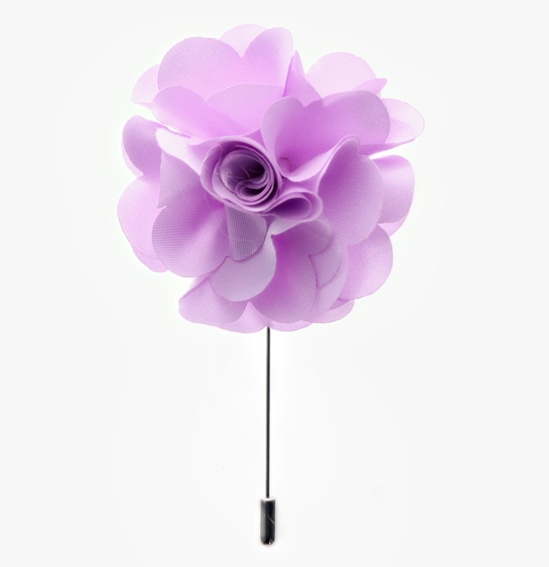 Stick Flower Lapel Pin by Vittorio Vico (lapelstick - solid - F012Lavender) for Independent Retail Stores by Dubal Brothers