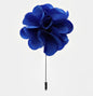 Stick Flower Lapel Pin by Vittorio Vico (lapelstick - solid - F016Blue) for Independent Retail Stores by Dubal Brothers