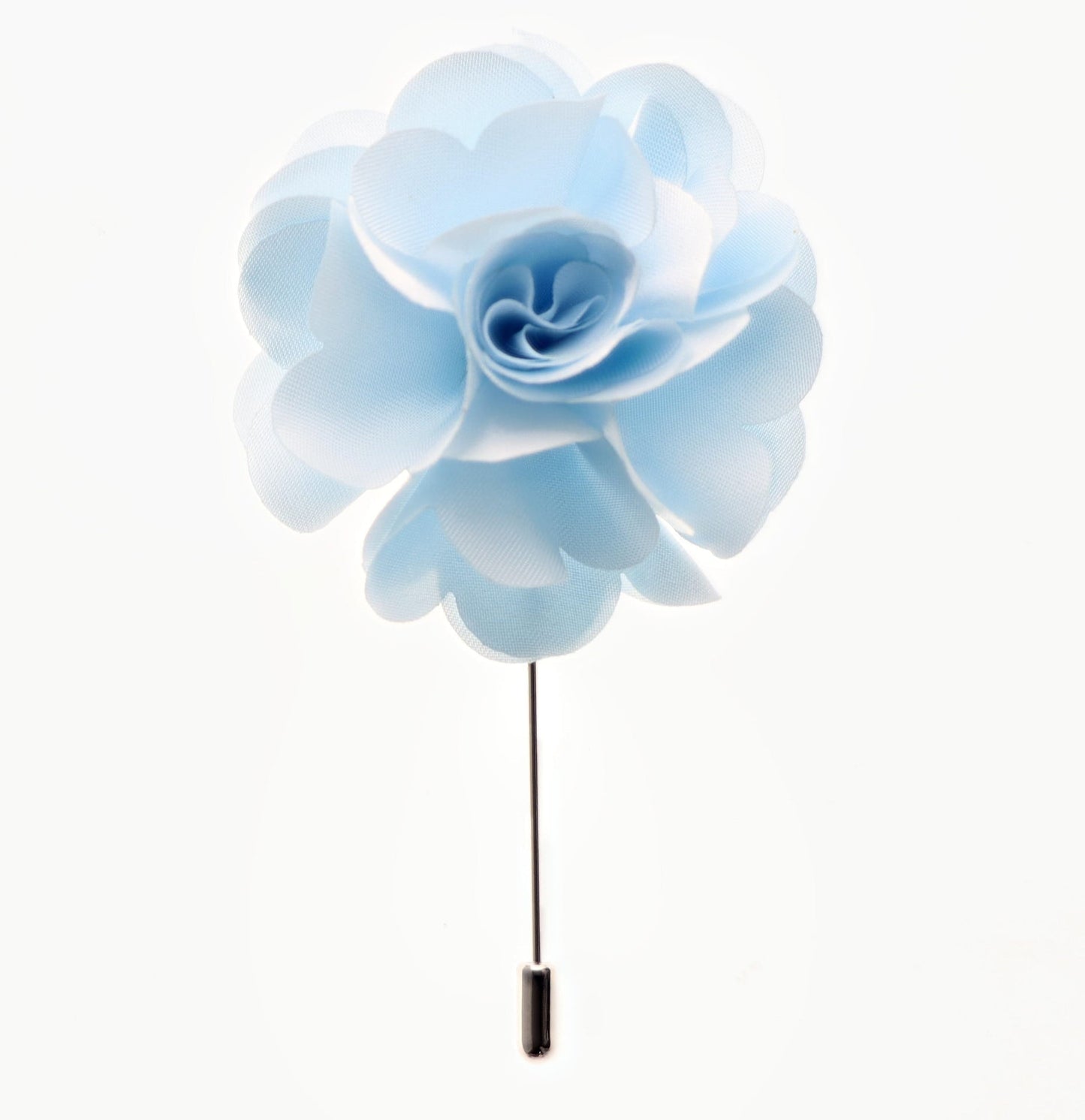 Stick Flower Lapel Pin by Vittorio Vico (lapelstick - solid - F034Sky) for Independent Retail Stores by Dubal Brothers