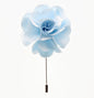 Stick Flower Lapel Pin by Vittorio Vico (lapelstick - solid - F034Sky) for Independent Retail Stores by Dubal Brothers