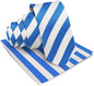 Striped Necktie & Pocket Square by Vittorio Farina (NH - STRIPEE_02_ROYAL - BLUE_WHITE) for Independent Retail Stores by Dubal Brothers