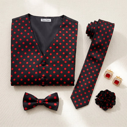 Polka Dot Gentleman Bundle (Black & Red) FBP