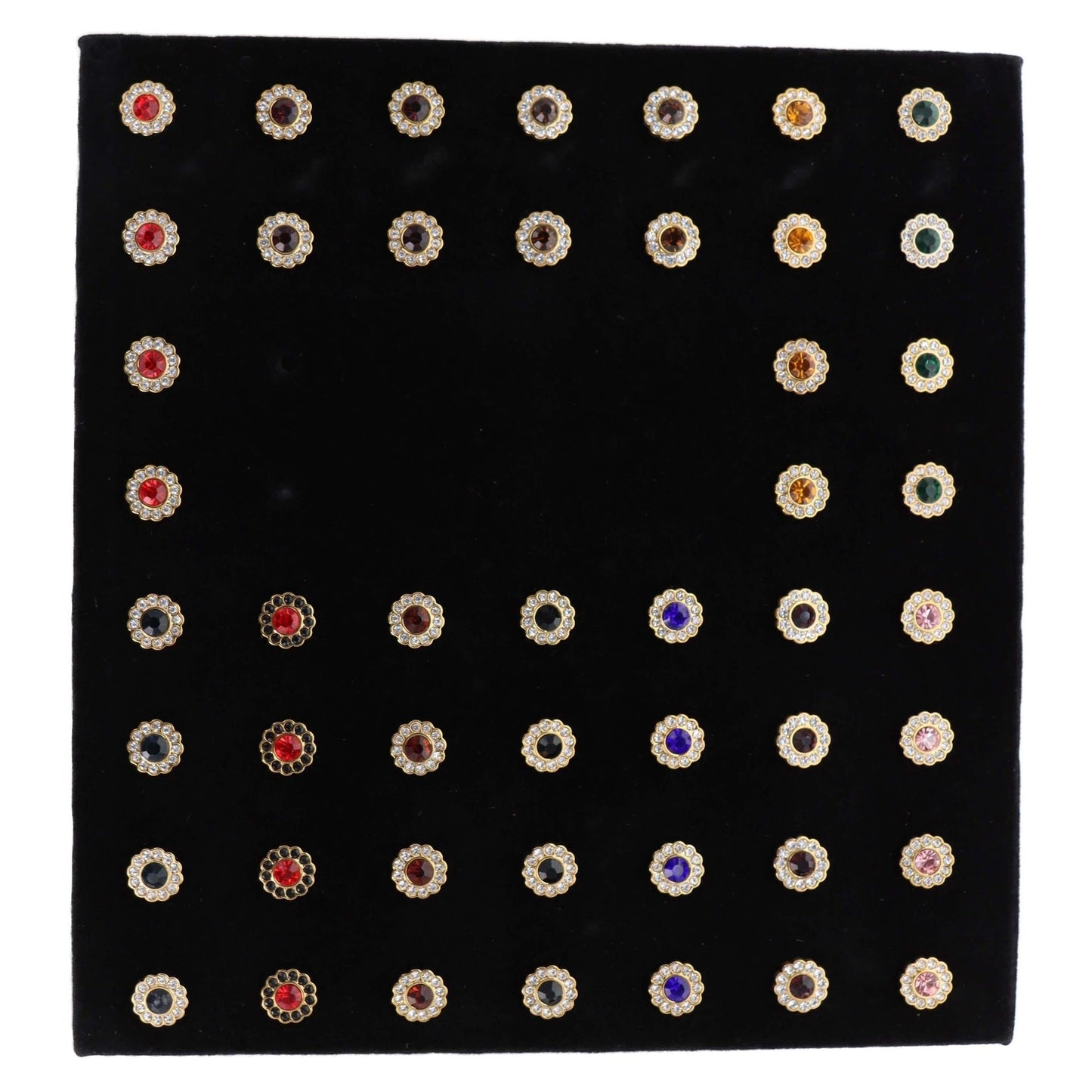 Tie Tacks on a Presentation Board by Vittorio Vico (TT - FLOWER - S) for Independent Retail Stores by Dubal Brothers