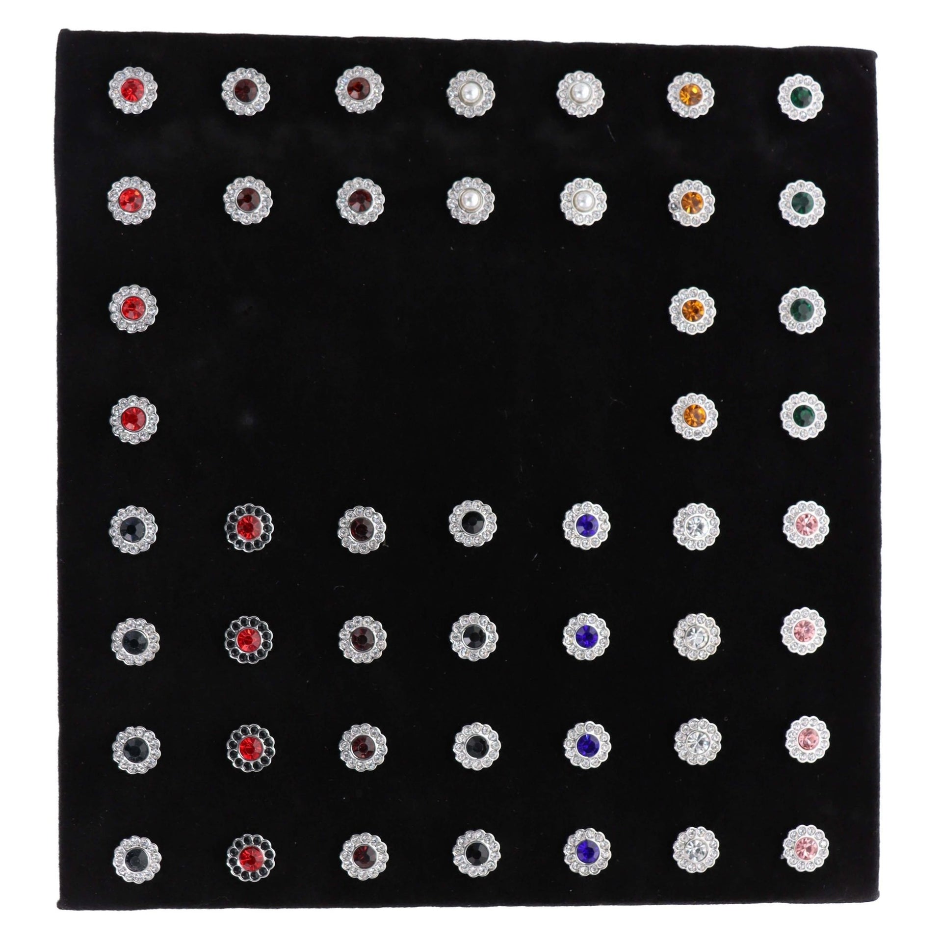 Tie Tacks on a Presentation Board by Vittorio Vico (TT - FLOWER - S) for Independent Retail Stores by Dubal Brothers