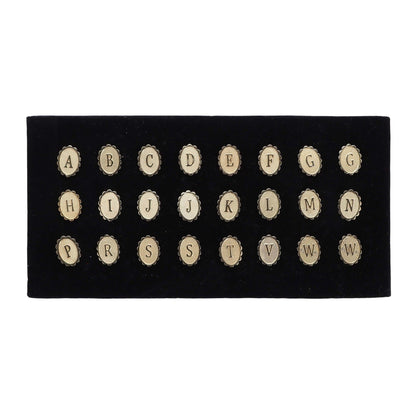 Tie Tacks on a Presentation Board by Vittorio Vico (TT - INITIAL - G) for Independent Retail Stores by Dubal Brothers