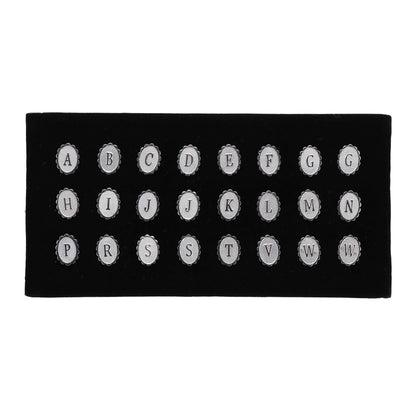 Tie Tacks on a Presentation Board by Vittorio Vico (TT - INITIAL - S) for Independent Retail Stores by Dubal Brothers