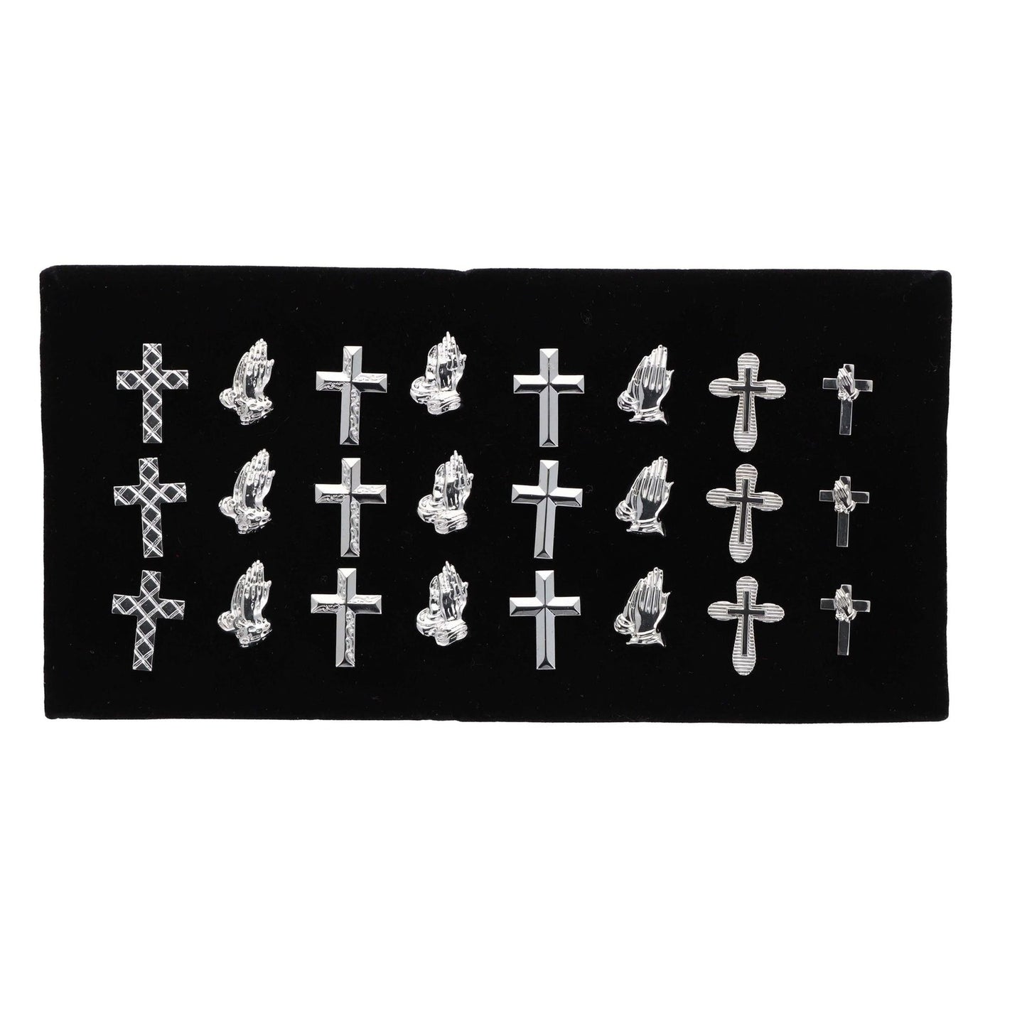 Tie Tacks on a Presentation Board by Vittorio Vico (TT - RELIGIOUS - S) for Independent Retail Stores by Dubal Brothers