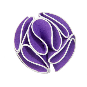 Trim Rose Flower Lapel Pin by Vittorio Vico - Black - Wholesale Flower Lapel Pin by Dubal Brothers