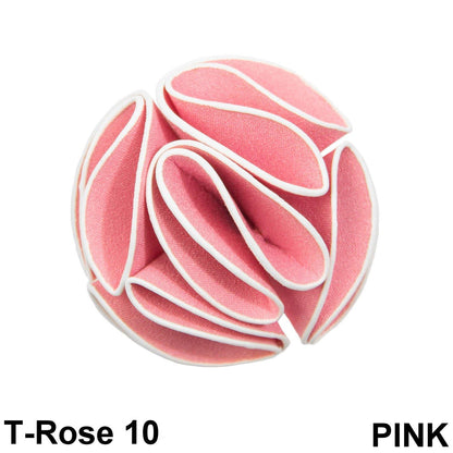 Trim Rose Flower Lapel Pin by Vittorio Vico (trim - rose - 1 - black) for Independent Retail Stores by Dubal Brothers