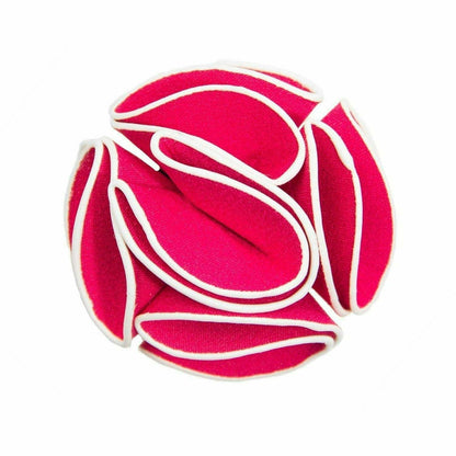 Trim Rose Flower Lapel Pin by Vittorio Vico (trim - rose - 9 - hot - pink) for Independent Retail Stores by Dubal Brothers