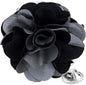 Two - Tone Flower Lapel Pin by Vittorio Vico (32 - silver - gray - black) for Independent Retail Stores by Dubal Brothers