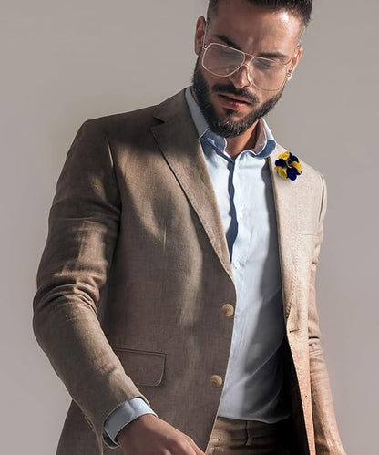 Two - Tone Flower Lapel Pin by Vittorio Vico (68 - royal - gold) for Independent Retail Stores by Dubal Brothers