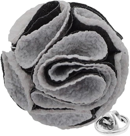 Two - Tone Seersucker Rose Flower Lapel Pin by Vittorio Vico (flower - 1316) for Independent Retail Stores by Dubal Brothers
