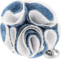 Two - Tone Seersucker Rose Flower Lapel Pin by Vittorio Vico (flower - 1321) for Independent Retail Stores by Dubal Brothers