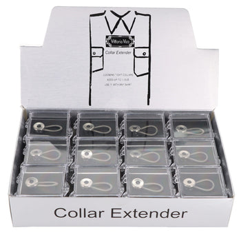"WONDER" Button-Collar Extenders by Vittorio Farina - 24 (Box) - Wholesale Apparel Accessories by Dubal Brothers