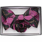 XL Design Bow Tie, Pocket Square & Flower Lapel Pin in a Box by Vittorio Farina (xl - l - 2127) for Independent Retail Stores by Dubal Brothers