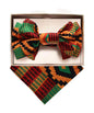 XL Kente Design Bow Tie & Pocket Square in a Box by Vittorio Farina (BH - K - XL_Kente 2) for Independent Retail Stores by Dubal Brothers