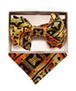 XL Kente Design Bow Tie & Pocket Square in a Box by Vittorio Farina (BH - K - XL_Kente 4) for Independent Retail Stores by Dubal Brothers