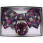 Vittorio Farina XL Bow Tie, Pocket Square & Flower Lapel Pin - XL2107 - Classy Cufflinks