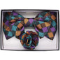 Vittorio Farina XL Bow Tie, Pocket Square & Flower Lapel Pin - XL2108 - Classy Cufflinks