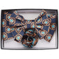 Vittorio Farina XL Bow Tie, Pocket Square & Flower Lapel Pin - XL2121 - Classy Cufflinks